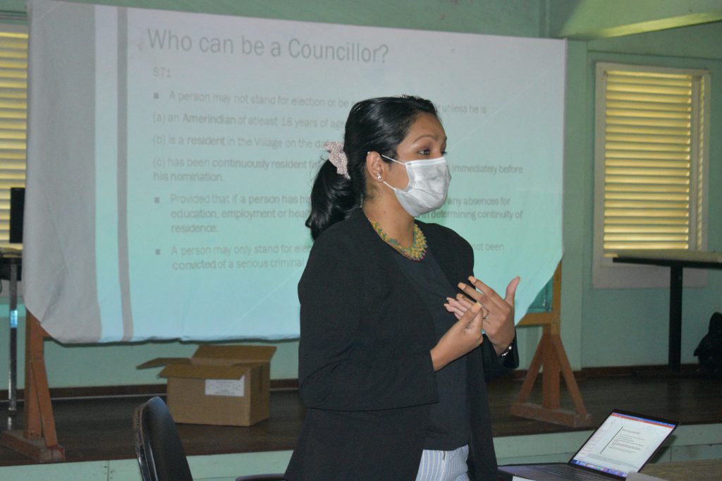 A Image of Ms Miriam Andrew Ming, Attorney at Law during a presentation at the training 