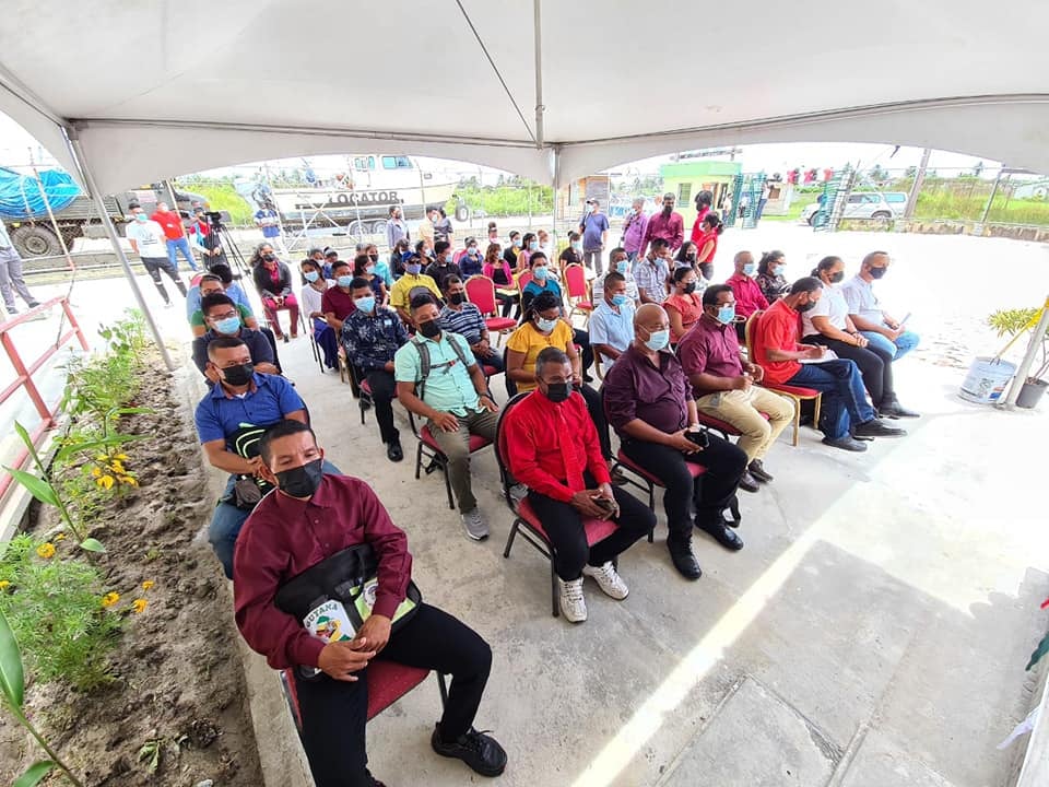 A section of the gathering at the handing over ceremony